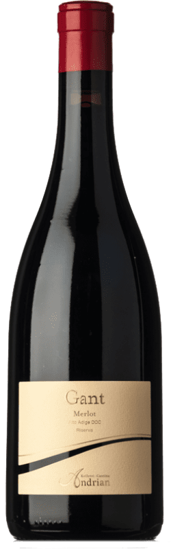 36,95 € Free Shipping | Red wine Andriano Gant D.O.C. Alto Adige Trentino-Alto Adige Italy Merlot Bottle 75 cl
