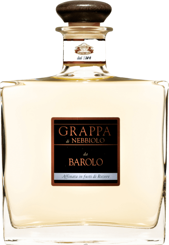 Envio grátis | Aguardente Grappa Quaglia Barolo I.G.T. Grappa Piemontese Piemonte Itália Garrafa Medium 50 cl