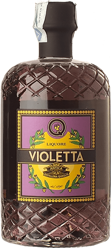 Spedizione Gratuita | Liquore alle erbe Quaglia Liquore di Violetta Piemonte Italia 70 cl