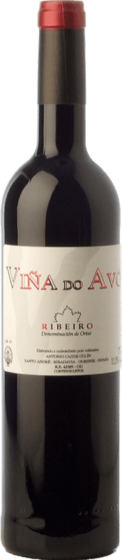 8,95 € | Red wine Cajide Gulín Viña do Avó Joven D.O. Ribeiro Galicia Spain Grenache, Mencía, Sousón, Caíño Black, Brancellao Bottle 75 cl
