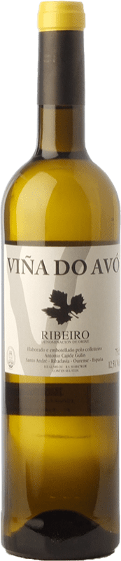 免费送货 | 白酒 Cajide Gulín Viña do Avó D.O. Ribeiro 加利西亚 西班牙 Torrontés, Godello, Treixadura, Albariño 75 cl