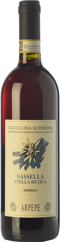 57,95 € | 红酒 Ar.Pe.Pe. Sassella Stella Retica D.O.C.G. Valtellina Superiore 伦巴第 意大利 Nebbiolo 75 cl
