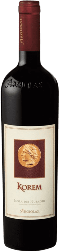 36,95 € | Red wine Argiolas Korem I.G.T. Isola dei Nuraghi Sardegna Italy Carignan, Bobal, Cannonau 75 cl