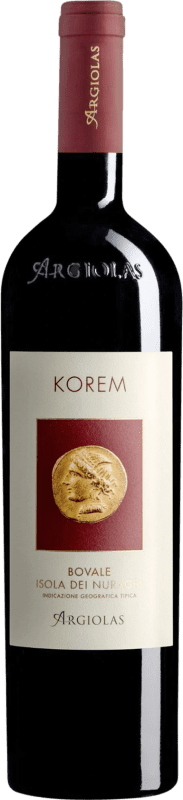 36,95 € | 红葡萄酒 Argiolas Korem I.G.T. Isola dei Nuraghi 撒丁岛 意大利 Cariñena — 佳丽酿, Bobal — 博巴尔, Cannonau — 卡农诺 75 cl