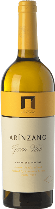 98,95 € Free Shipping | White wine Arínzano Gran Vino Crianza 2010 D.O.P. Vino de Pago de Arínzano Navarre Spain Chardonnay Bottle 75 cl