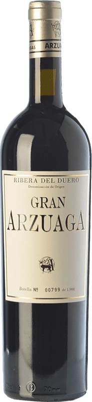 Envoi gratuit | Vin rouge Arzuaga Gran Arzuaga Crianza D.O. Ribera del Duero Castille et Leon Espagne Tempranillo, Cabernet Sauvignon, Albillo 75 cl