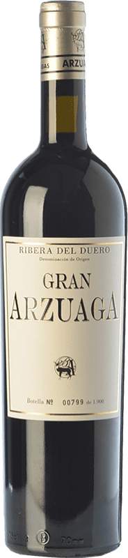 149,95 € | Vino rosso Arzuaga Gran Arzuaga Crianza D.O. Ribera del Duero Castilla y León Spagna Tempranillo, Cabernet Sauvignon, Albillo 75 cl