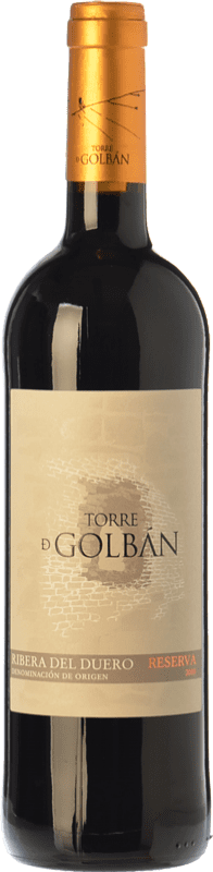 14,95 € | Red wine Atalayas de Golbán Torre de Golbán Reserva D.O. Ribera del Duero Castilla y León Spain Tempranillo Bottle 75 cl
