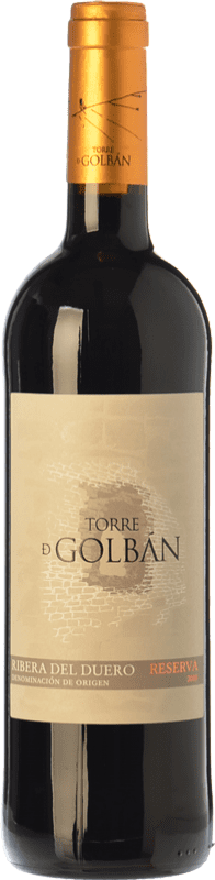 14,95 € Kostenloser Versand | Rotwein Atalayas de Golbán Torre de Golbán Reserve D.O. Ribera del Duero Ökologisch
