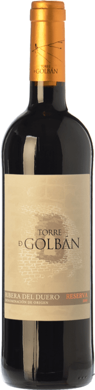 15,95 € Envío gratis | Vino tinto Atalayas de Golbán Torre de Golbán Reserva D.O. Ribera del Duero