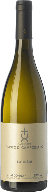 23,95 € | Белое вино Cristo di Campobello Laudàri I.G.T. Terre Siciliane Сицилия Италия Chardonnay — Шардоне 75 cl