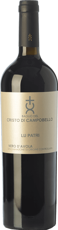31,95 € Free Shipping | Red wine Cristo di Campobello Lu Patri I.G.T. Terre Siciliane Sicily Italy Nero d'Avola Bottle 75 cl