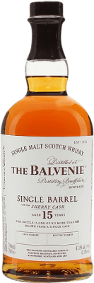 威士忌单一麦芽威士忌 Balvenie Single Barrel 15 岁 70 cl