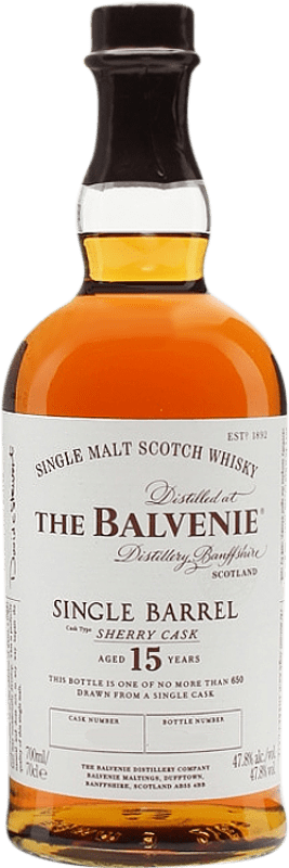 Single Malt Whisky Balvenie Single Barrel 15 Ans