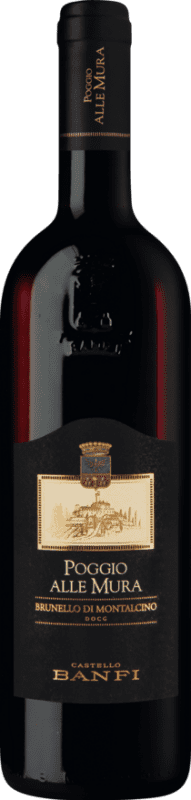 Envío gratis | Vino tinto Castello Banfi Poggio alle Mura D.O.C.G. Brunello di Montalcino Toscana Italia Sangiovese 75 cl