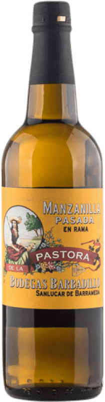 25,95 € | Vinho fortificado Barbadillo Pastora Manzanilla Pasada D.O. Manzanilla-Sanlúcar de Barrameda Andaluzia Espanha Palomino Fino 75 cl
