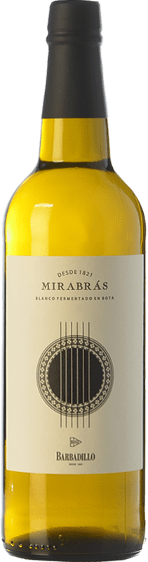 17,95 € Free Shipping | White wine Barbadillo Mirabrás I.G.P. Vino de la Tierra de Cádiz Andalusia Spain Palomino Fino Bottle 75 cl