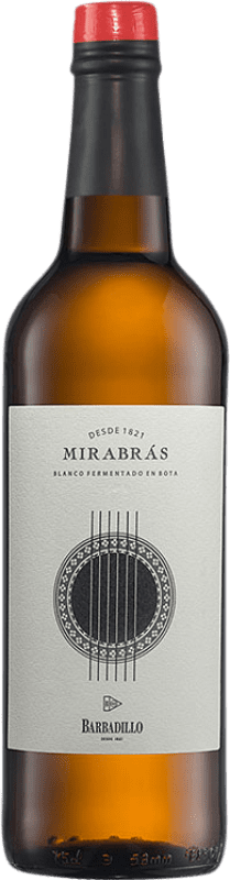 免费送货 | 白酒 Barbadillo Mirabrás I.G.P. Vino de la Tierra de Cádiz 安达卢西亚 西班牙 Palomino Fino 75 cl