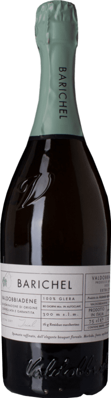 Envoi gratuit | Vin Mousseux Blanc Barichel Extra Seco — Extra-Sec D.O.C.G. Prosecco di Conegliano-Valdobbiadene Trévise Italie Glera 75 cl