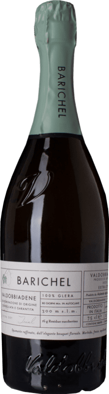 Free Shipping | White sparkling Barichel Extra Dry D.O.C.G. Prosecco di Conegliano-Valdobbiadene Treviso Italy Glera 75 cl