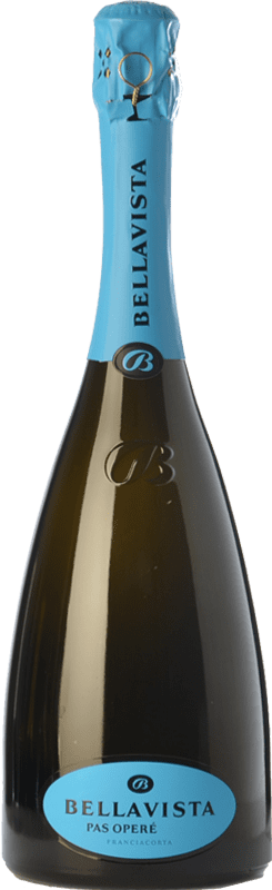 Бесплатная доставка | Белое игристое Bellavista Pas Operè D.O.C.G. Franciacorta Ломбардии Италия Pinot Black, Chardonnay 75 cl