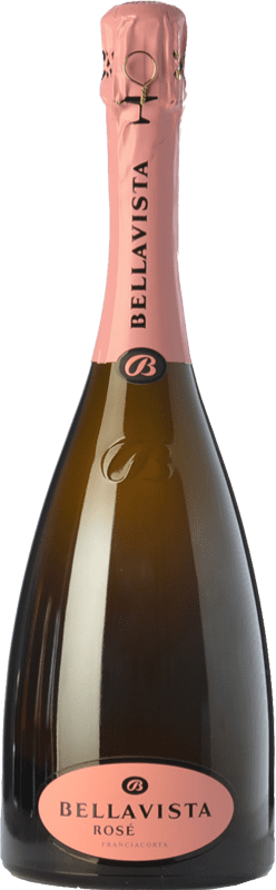 Бесплатная доставка | Розовое игристое Bellavista Rosé D.O.C.G. Franciacorta Ломбардии Италия Pinot Black, Chardonnay 75 cl