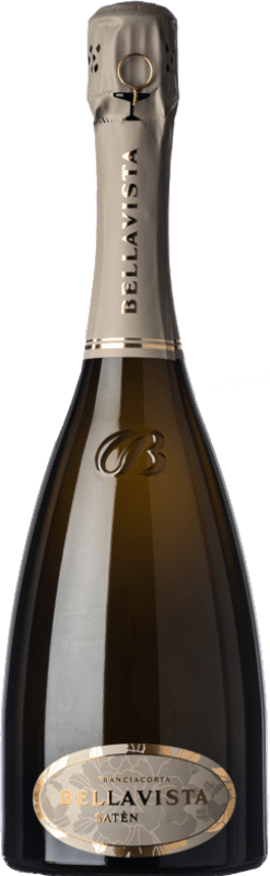 Бесплатная доставка | Белое игристое Bellavista Satèn D.O.C.G. Franciacorta Ломбардии Италия Chardonnay 75 cl