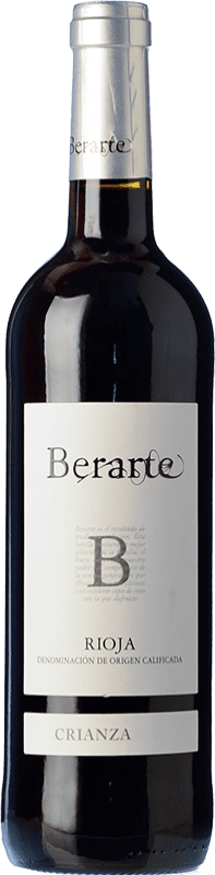 Free Shipping | Red wine Berarte Aged D.O.Ca. Rioja The Rioja Spain Tempranillo Organic 75 cl