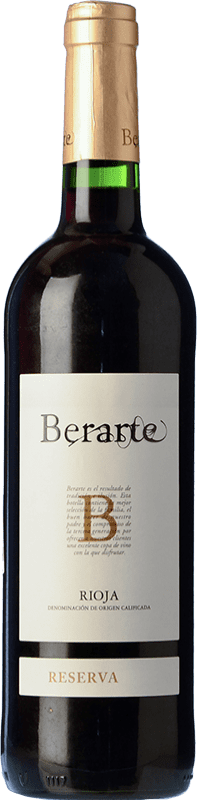 Free Shipping | Red wine Berarte Reserve D.O.Ca. Rioja The Rioja Spain Tempranillo Organic 75 cl