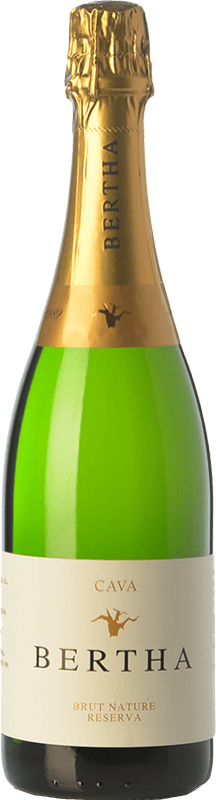 Envoi gratuit | Blanc mousseux Bertha Brut Nature Réserve D.O. Cava Catalogne Espagne Macabeo, Xarel·lo, Parellada 75 cl