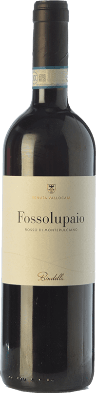 14,95 € | Red wine Bindella Fossolupaio D.O.C. Rosso di Montepulciano Tuscany Italy Syrah, Sangiovese Bottle 75 cl