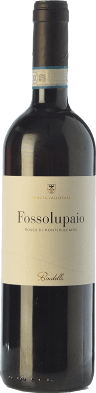 Бесплатная доставка | Красное вино Bindella Fossolupaio D.O.C. Rosso di Montepulciano Тоскана Италия Syrah — Сира, Sangiovese — Санджовезе 75 cl