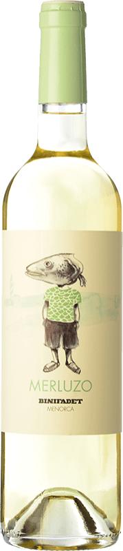 13,95 € | 白酒 Binifadet Merluzo I.G.P. Vi de la Terra de Illa de Menorca 巴利阿里群岛 西班牙 Merlot, Malvasía, Muscat, Chardonnay 75 cl