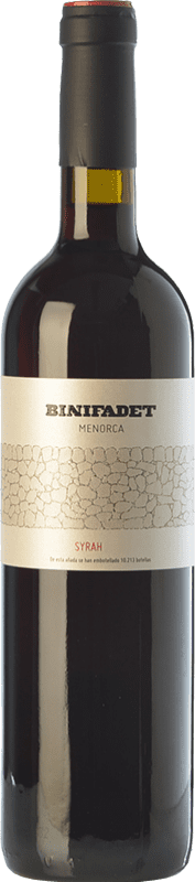 17,95 € | Red wine Binifadet Joven I.G.P. Vi de la Terra de Illa de Menorca Balearic Islands Spain Syrah Bottle 75 cl