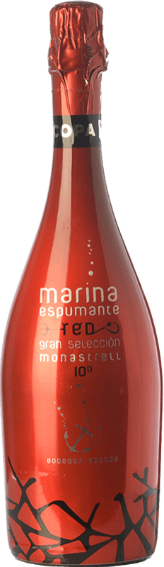11,95 € 送料無料 | 赤いスパークリングワイン Bocopa Marina Espumante D.O. Alicante
