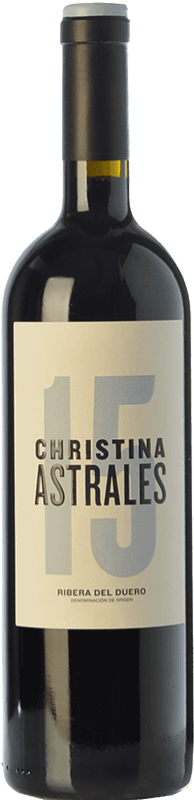 47,95 € Free Shipping | Red wine Astrales Christina Crianza D.O. Ribera del Duero Castilla y León Spain Tempranillo Bottle 75 cl