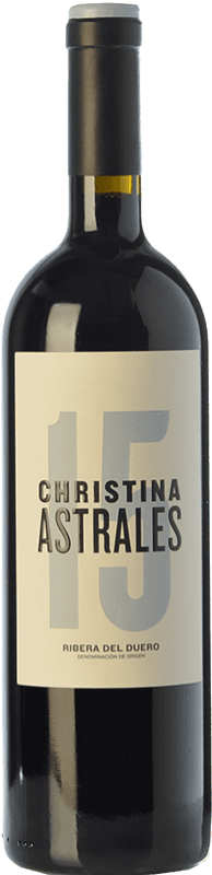 37,95 € 免费送货 | 红葡萄酒 Astrales Christina Crianza — 陈酿 D.O. Ribera del Duero