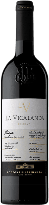 38,95 € 免费送货 | 红酒 Bodegas Bilbaínas La Vicalanda 预订 D.O.Ca. Rioja