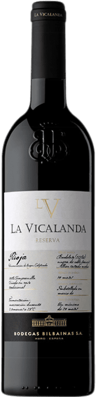 Free Shipping | Red Wine Bodegas Bilbaínas La Vicalanda Reserve — Aged D.O.Ca. Rioja The Rioja Spain Tempranillo 75 cl