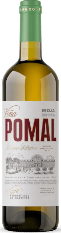 12,95 € Бесплатная доставка | Белое вино Bodegas Bilbaínas Viña Pomal старения D.O.Ca. Rioja