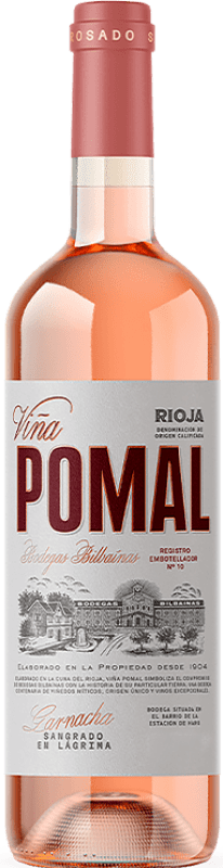 9,95 € | 玫瑰酒 Bodegas Bilbaínas Viña Pomal D.O.Ca. Rioja 拉里奥哈 西班牙 Grenache, Viura 75 cl