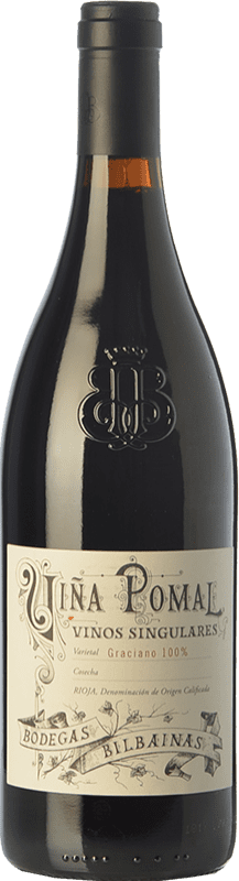 72,95 € Envío gratis | Vino tinto Bodegas Bilbaínas Viña Pomal Vinos Singulares Crianza D.O.Ca. Rioja La Rioja España Graciano Botella 75 cl