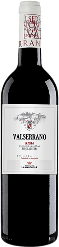 8,95 € | Red Wine La Marquesa Valserrano Crianza — Aged D.O.Ca. Rioja The Rioja Spain Tempranillo, Mazuelo 75 cl