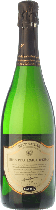 11,95 € 送料無料 | 白スパークリングワイン Bodegas Escudero ブルットの自然 予約 D.O. Cava