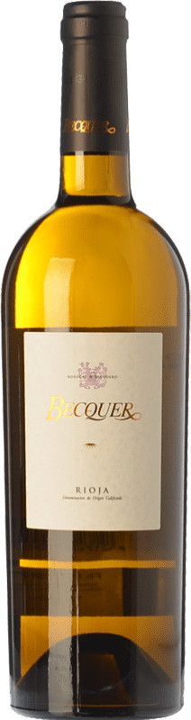 9,95 € Spedizione Gratuita | Vino Bianco Bodegas Escudero Becquer Crianza — Invecchiato in Botte D.O.Ca. Rioja