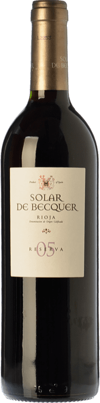 12,95 € | Red Wine Bodegas Escudero Solar de Becquer Reserve — Aged D.O.Ca. Rioja The Rioja Spain Tempranillo, Garnacha — Grenache, Mazuelo 75 cl