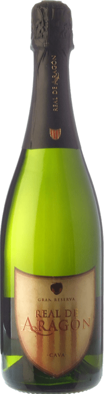 13,95 € | Weißer Sekt Langa Real de Aragón Brut Nature Große Reserve — Lange Reifung D.O. Cava Katalonien Spanien Macabeo, Chardonnay 75 cl