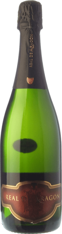 Envio grátis | Espumante Branco Langa Real de Aragón Brut Nature — Bruto Natural Reserva D.O. Cava Catalunha Espanha Macabeo, Chardonnay 75 cl