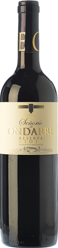 17,95 € | Красное вино Ondarre Señorío Резерв D.O.Ca. Rioja Ла-Риоха Испания Tempranillo, Grenache, Mazuelo 75 cl