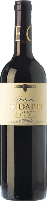 Envio grátis | Vinho Tinto Ondarre Señorío Reserva D.O.Ca. Rioja La Rioja Espanha Tempranillo, Garnacha — Grenache, Mazuelo 75 cl